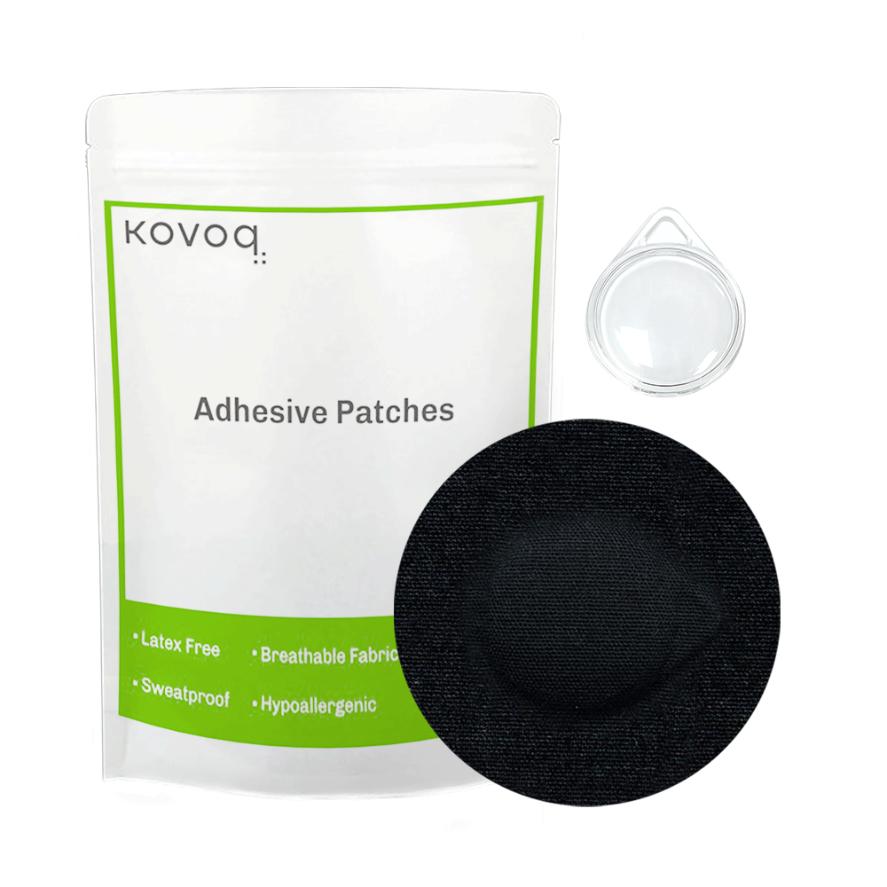 Sensor Adhesive Patches, Waterproof, Hypoallergenic, 20 Count, Waterproof  Adhesive (Blue)