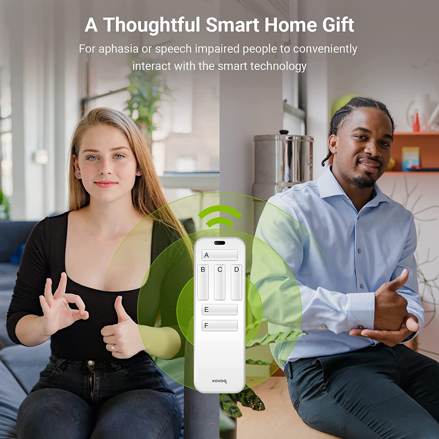 Kovoq - Smart Caregiver Pager, Smart Home Remote Stater Kit