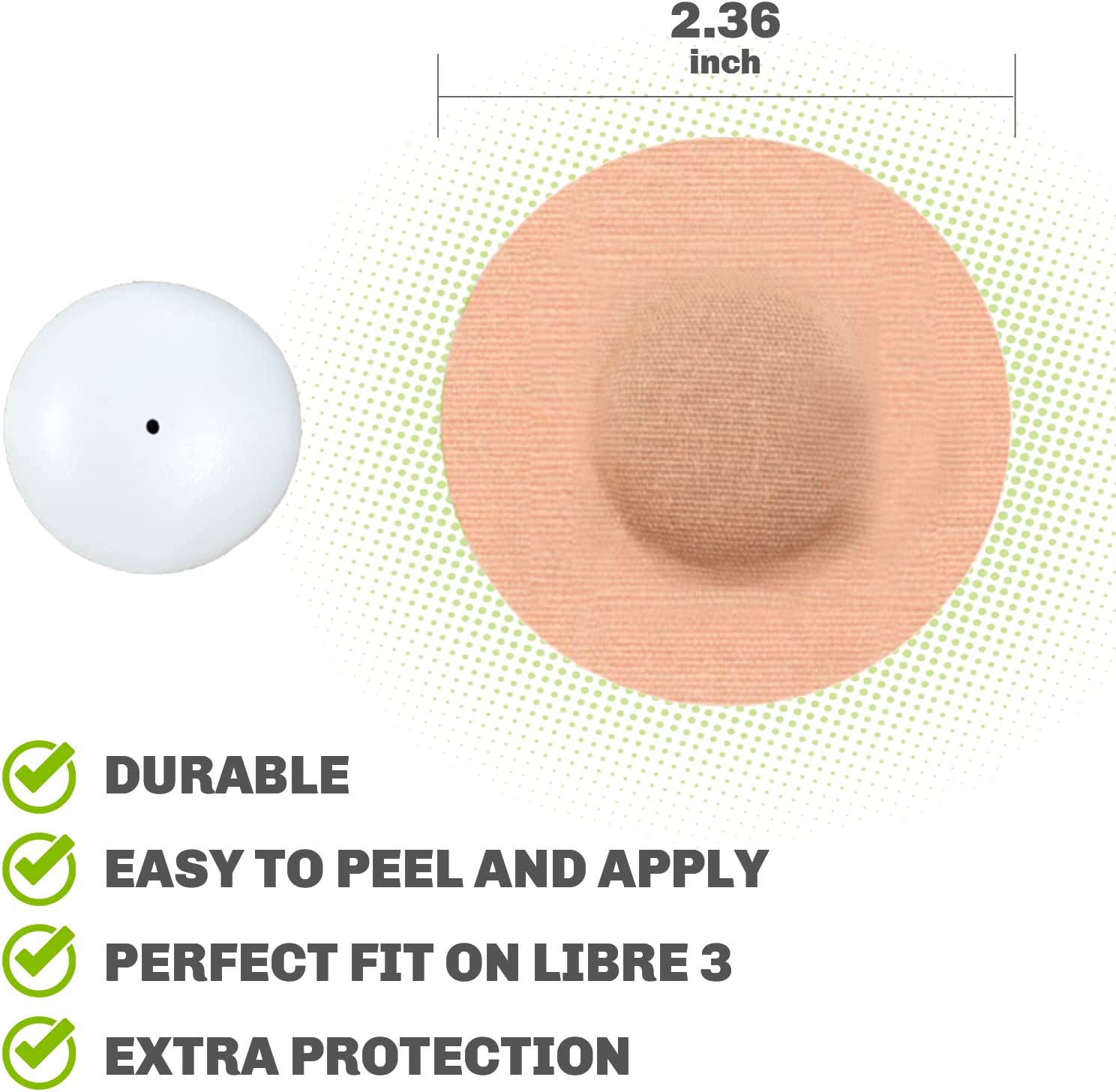 Sensor Covers for Libre 3, 25 Pack, Tan, Premium Pack