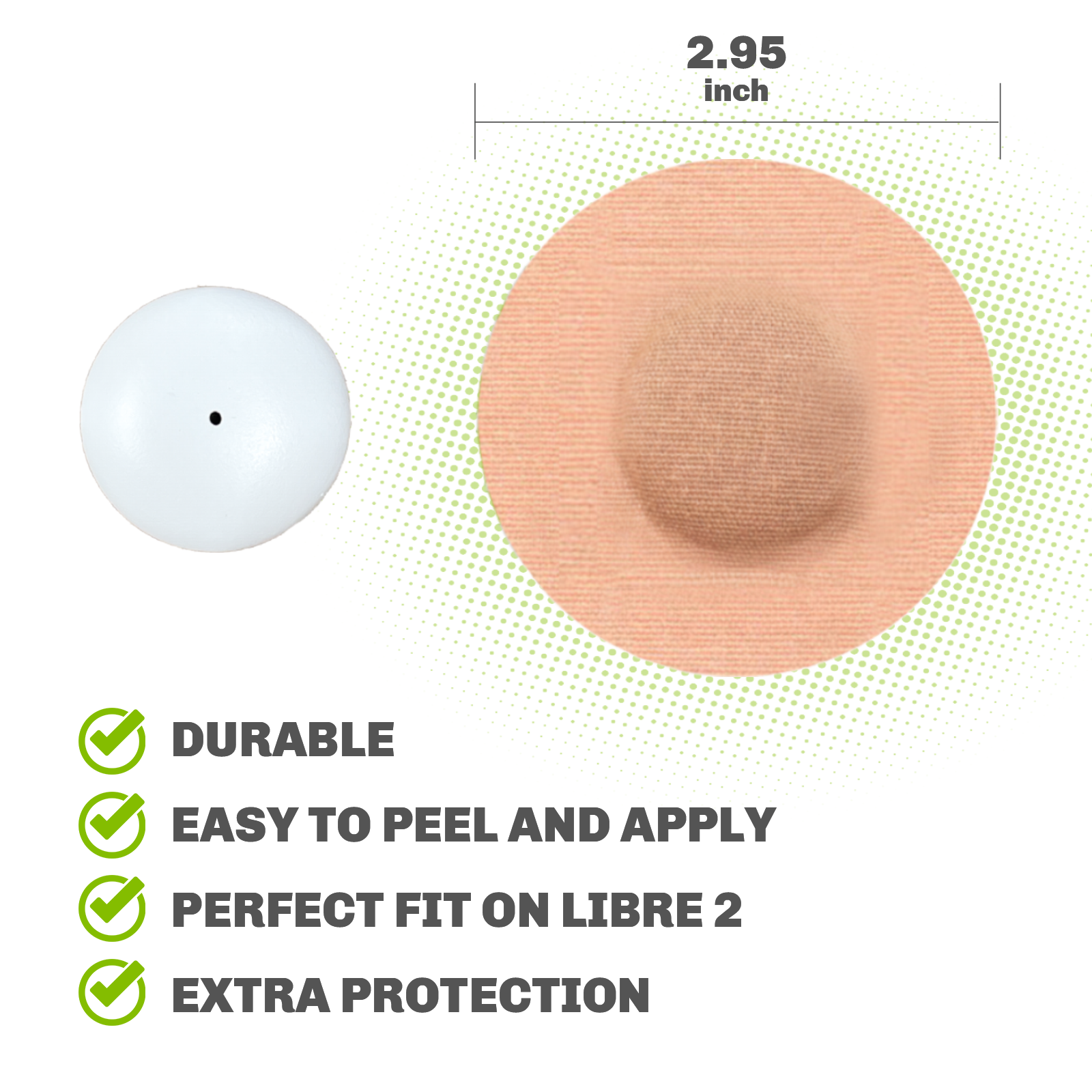 Peelz Dexcom G6 Adhesive Patches 25 Pack - US-Made Waterproof CGM